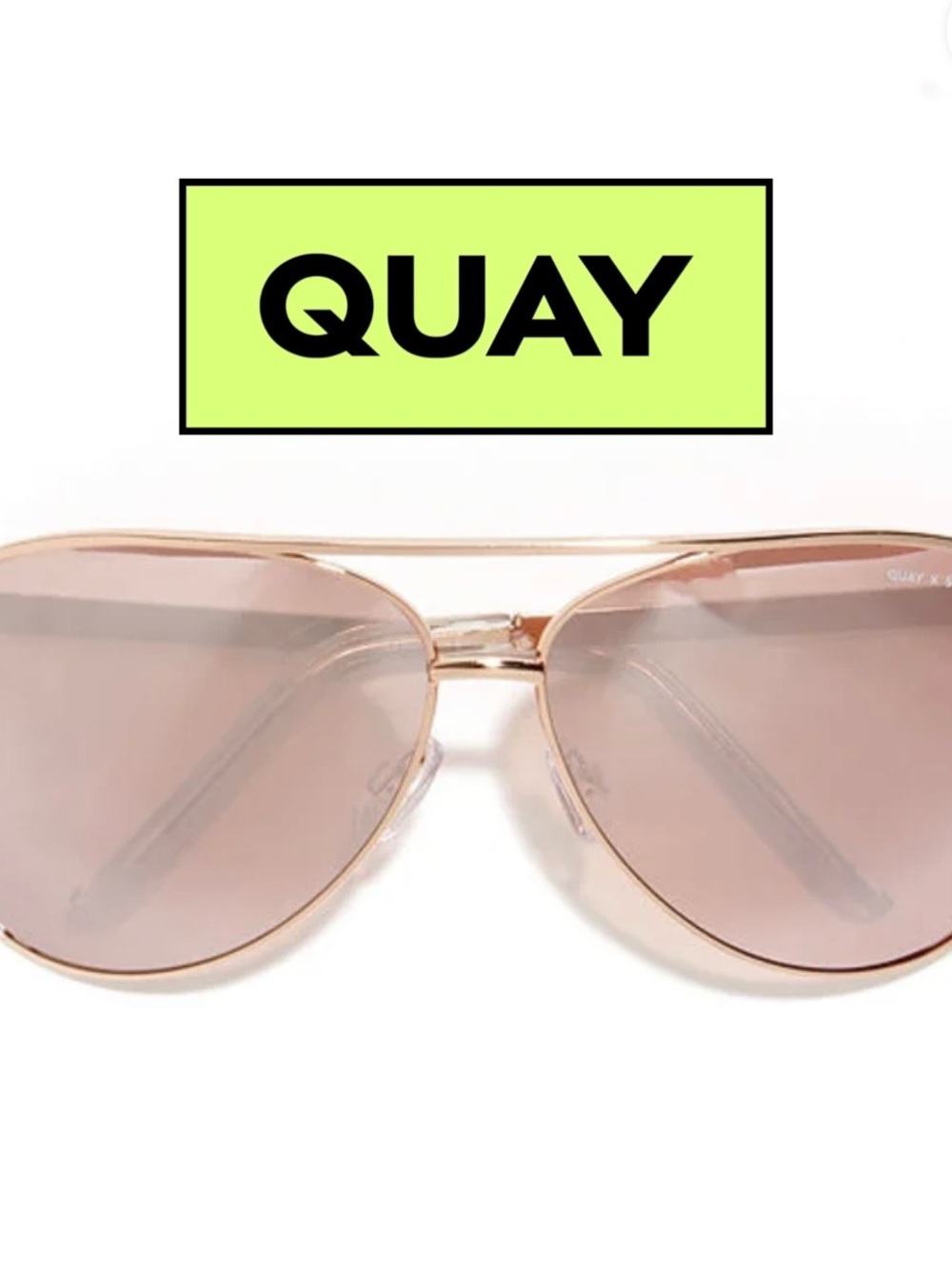 Quay Australia Vivienne Rose Gold Sunglasses